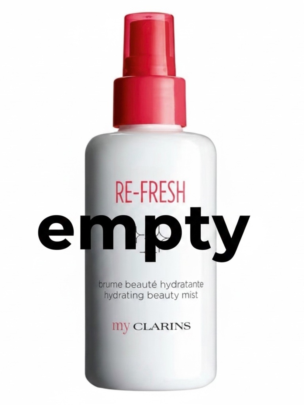 NIB My Clarins RE-FRESH Hydrating Beauty Mist - 3.4 oz / 100ml (EMPTY)